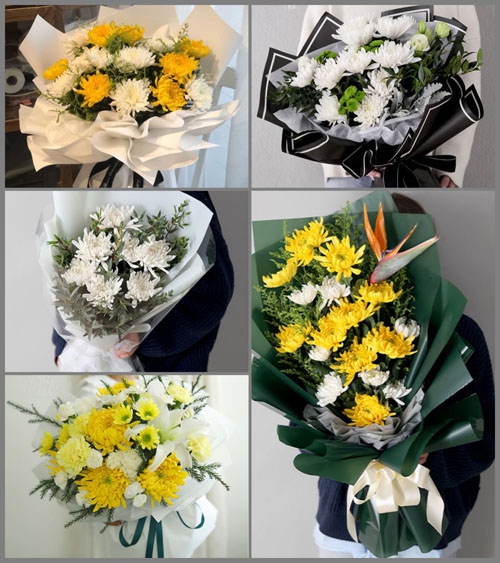 浙江省杭州萧山区义蓬街道蜜蜂村白事花束代送
